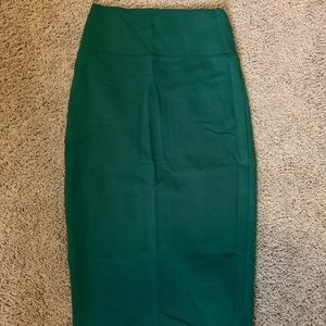 Forest Green Pencil Skirt
